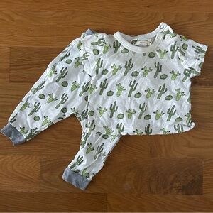 Monica + Andy Cactus Baby Tee and Pants Set